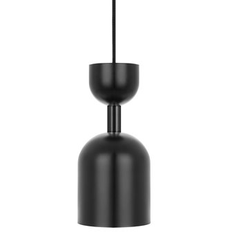 Minimalistyczna czarna lampa wisząca metal Supuru